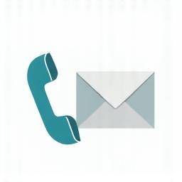 Illustration of a phone and email icon