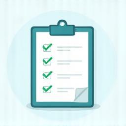 Illustration of a checklist or completed task icon