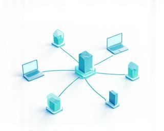 Illustration of connected devices with shields