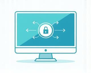 Illustration of remote access computer screen